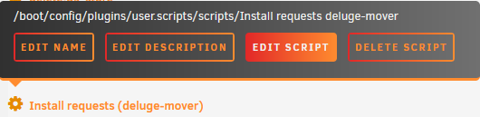 !Select user script